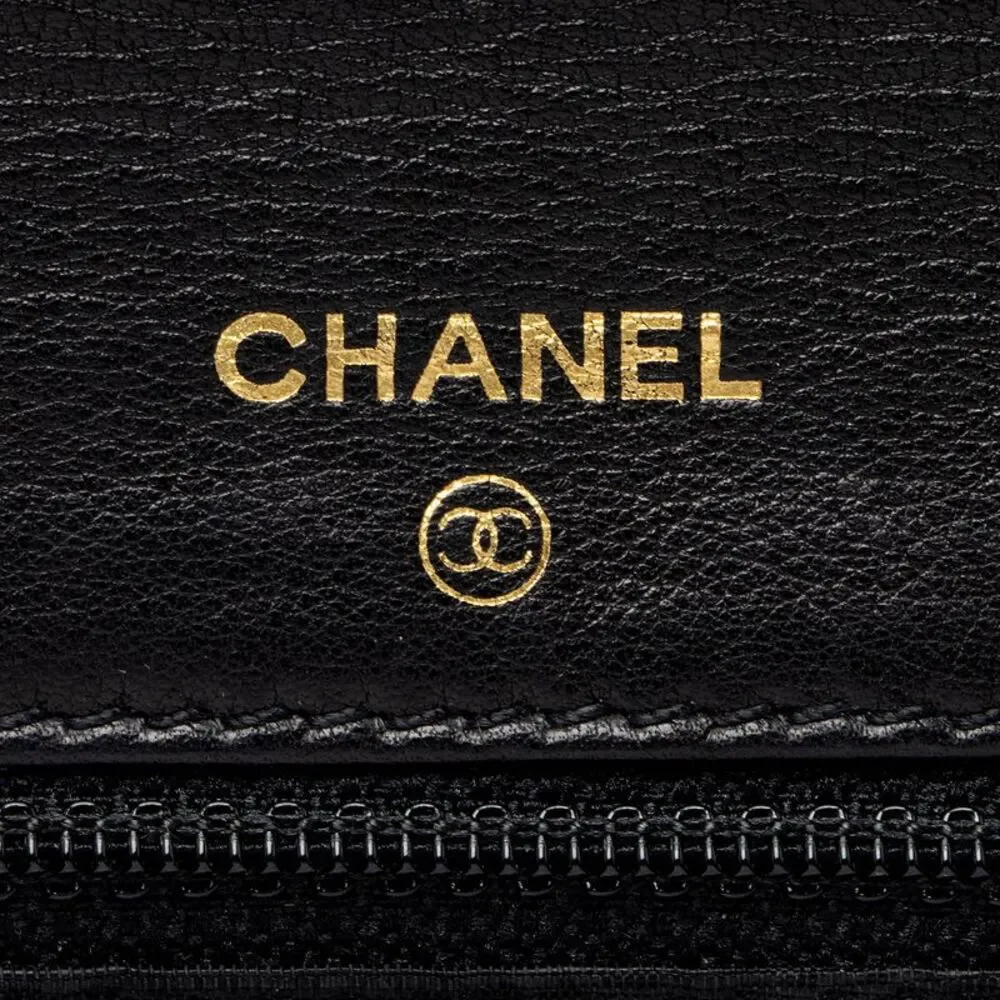 Chanel Vintage Patent Leather CC Wallet on Chain